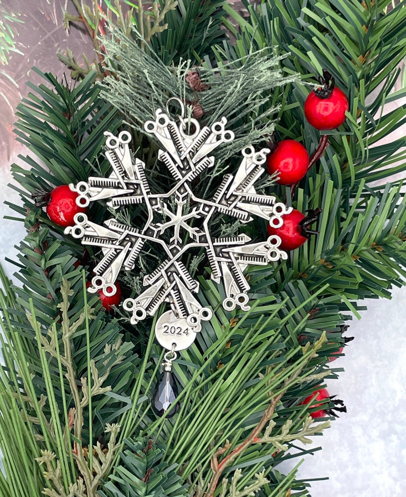 2024 LIMITED EDITION Hairdresser SnowWonders®/Purple Crystal Ornament, - Shop Palmers