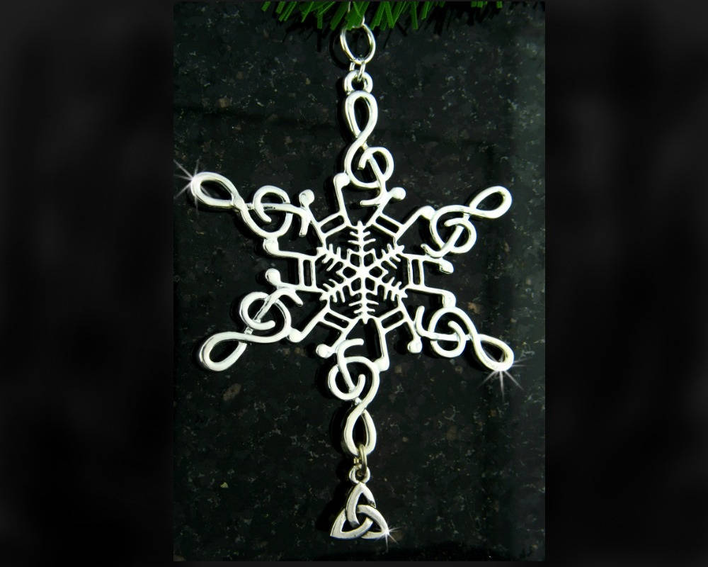 Trinity Music SnowWondres® Snowflake Ornament, (SWmusictrinity)
