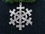 Celtic Cross SnowWonders® Snowflake Ornament, 5195, Celtic Ornament, Trinity Cross Snowflake Ornament, Religious Ornament, Cross ornament