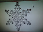 Blooming Rose and Rose Bud SnowWonders® Snowflake Ornament/Pendant, 6050, Roses Ornament, Christmas Ornament, Mother's Ornament, SW6050