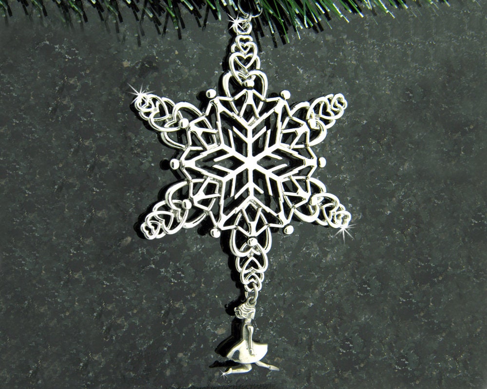 Irish Dancer SnowWonders® Snowflake Ornament, family dancer, FEIS Christmas ornament, Irish dance teacher gift,Irish dance team gift