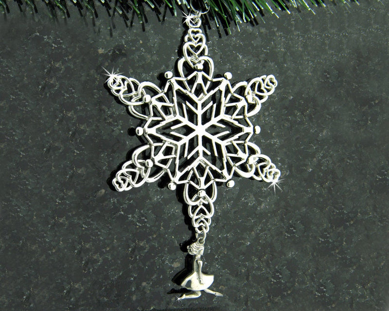 Irish Dancer SnowWonders® Snowflake Ornament, family dancer, FEIS Christmas ornament, Irish dance teacher gift,Irish dance team gift