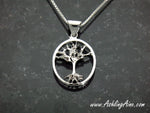 Small Sterling Silver Family Tree Pendant/necklace, Tree of Life (BQ1012SMPend)Custom Celtic Tree Necklace, Tree of Life Necklace/Pendant