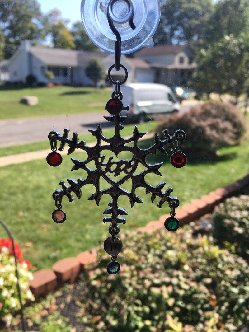 Celtic Cross SnowWonders® Snowflake Ornament, 5195, Celtic Ornament, Trinity Cross Snowflake Ornament, Religious Ornament, Cross ornament