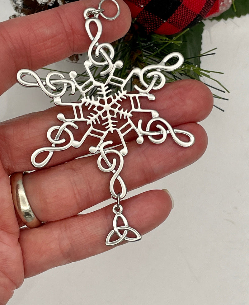 Trinity Music SnowWondres® Snowflake Ornament, (SWmusictrinity)