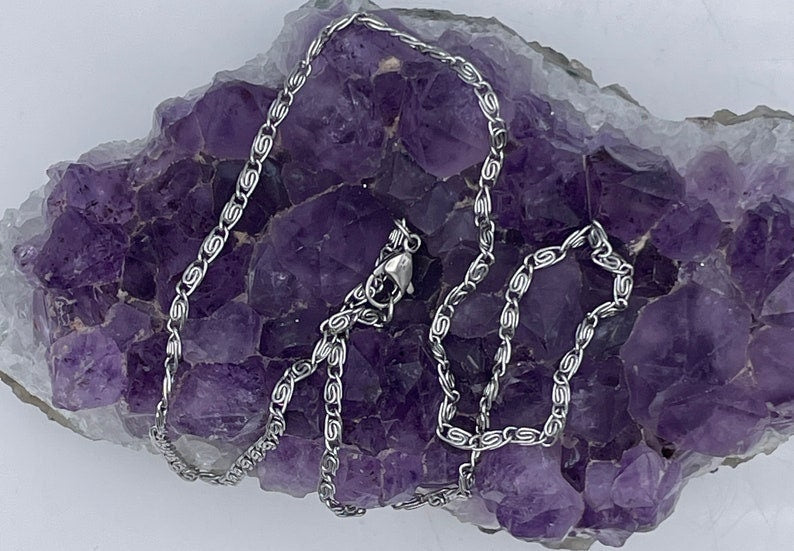 Scroll Chain Pendant Chain. Neck( Scroll N4) Chain Necklace