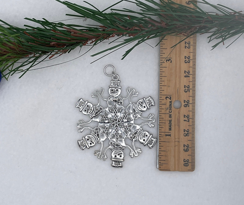 Irish Shamrock Snowman SnowWonder® Snowflake Ornament, 5801, Irish Celtic Snowman,Shamrock Snowman, Snowman Package Decor, Christmas Decor