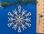 ASL I love you SnowWonders® Snowflake Ornament, 6060