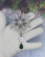 Limited Edition 2023 ASL I love you Snowflake Ornament, (6060limitedGreen) American Sign Language I love you Ornament