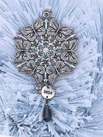 Limited Edition 2024 Butterfly SnowWonders® Snowflake Ornament with Purple Crystal
