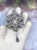 Limited Edition 2024 Butterfly SnowWonders® Snowflake Ornament with Purple Crystal