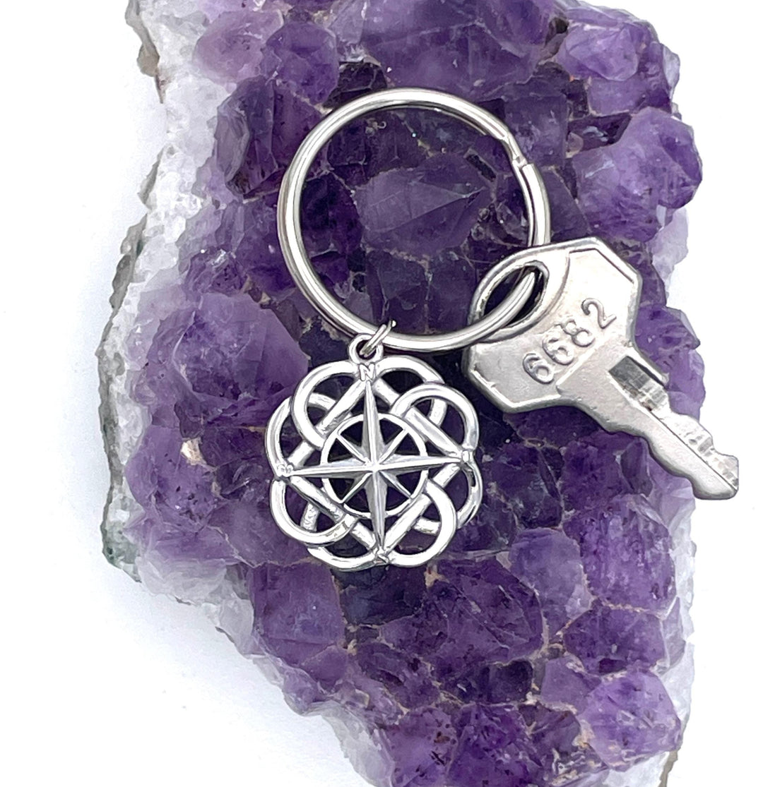 Celtic FATHER & SON knot Keyring (s398 KEY) Irish, Scottish, Welsh,