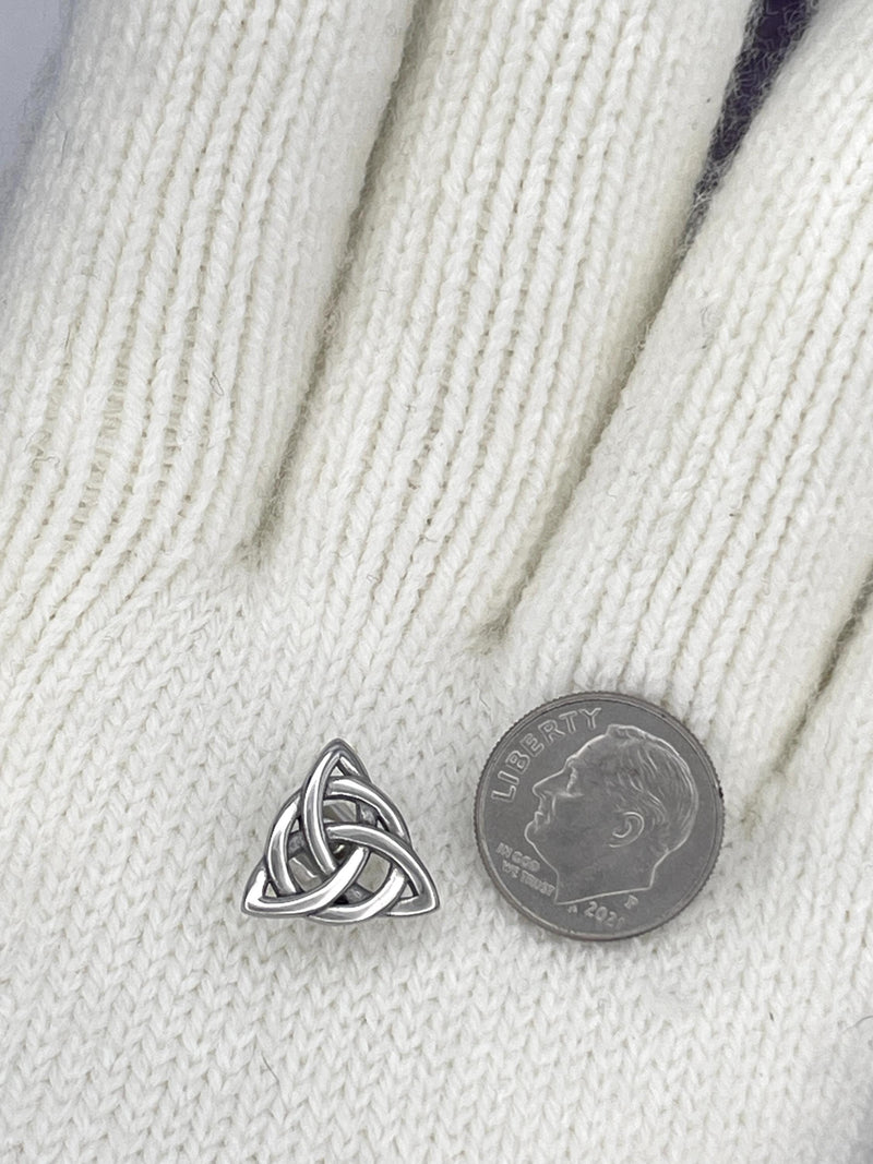 Trinity Knot POST Earring, (S396) Irish, Scottish, Welsh, Christian, and Celtic