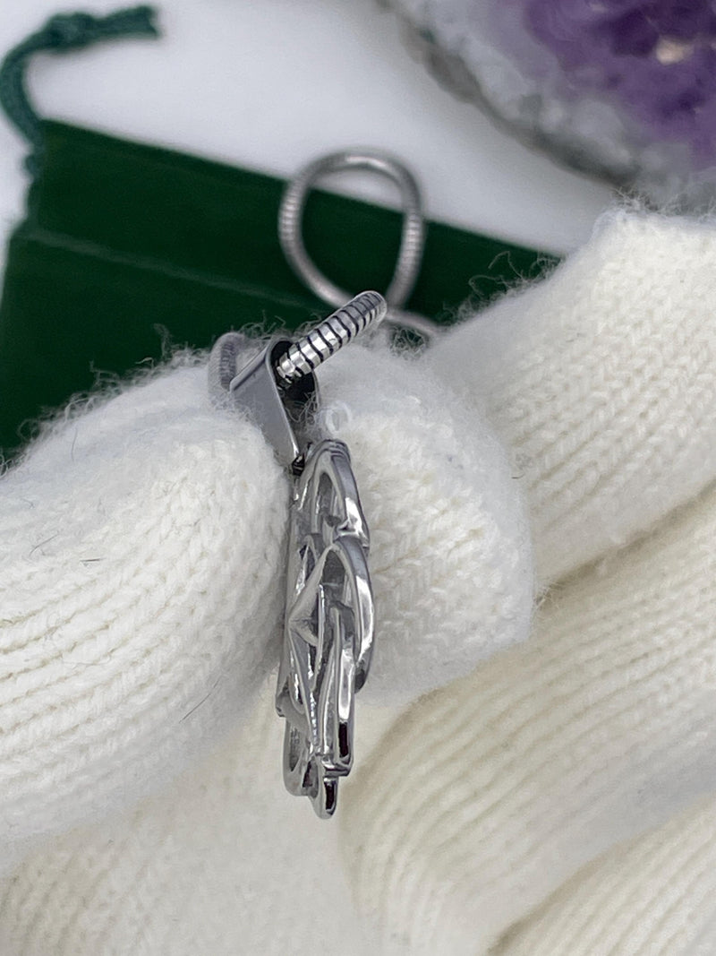 Celtic FATHER & SON knot Pendant (s398) Irish, Scottish, Welsh,