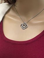 CELTIC Forever Eternity LOVE knot Pendant & Earrings (S407/408) Infinty Knot