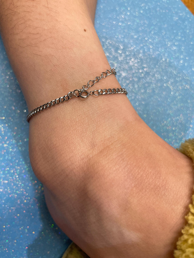 Women's Scottish Thistle Anklet, s397 316L Stainless Steel, Celtic Jewelry, Scottish Jewelry