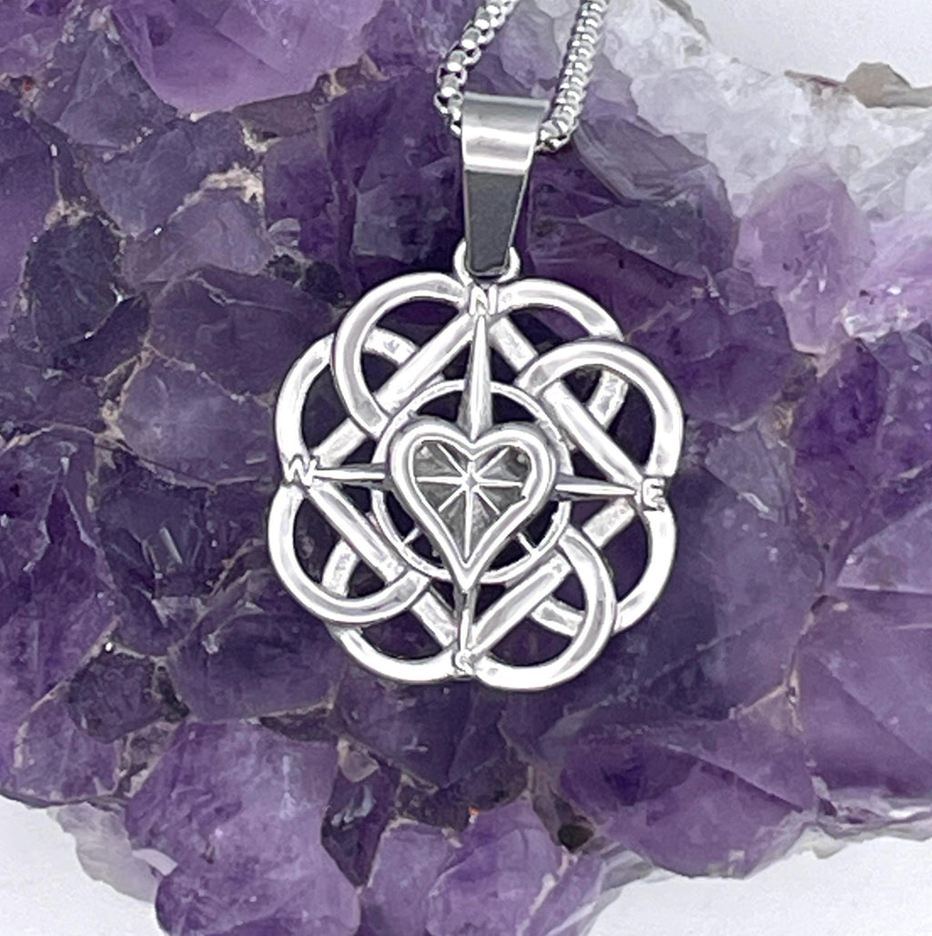 Celtic Mother & Son knot Pendant (s399) Irish, Scottish, Welsh