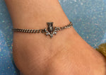 Women's Scottish Thistle Anklet, s397 316L Stainless Steel, Celtic Jewelry, Scottish Jewelry