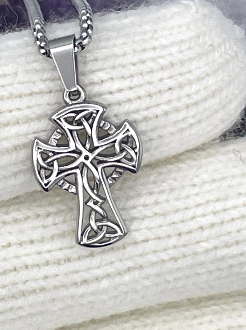 Trinity Celtic High Cross Pendant, (S417)