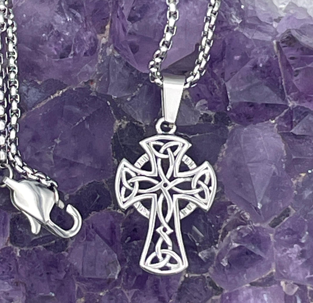 Trinity Celtic High Cross Pendant, (S417)
