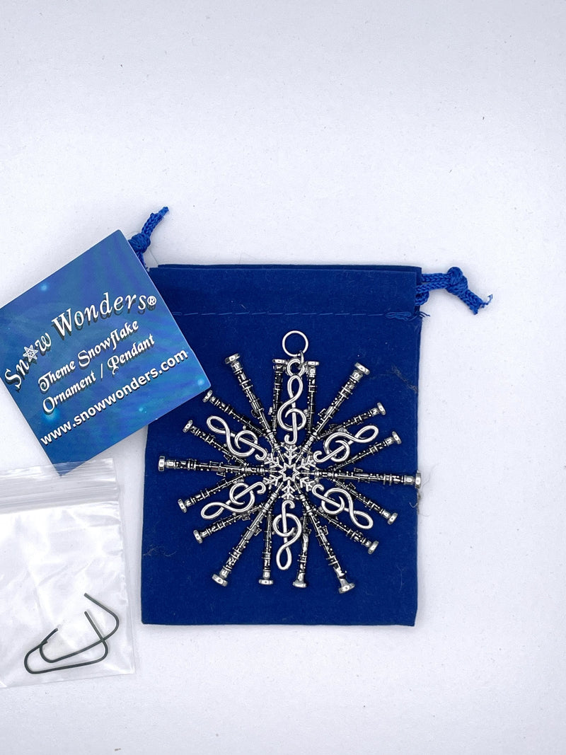 Clarinet SnowWonders Snowflake Ornament (SW6091) Clarinetist or Clarinettist Gift