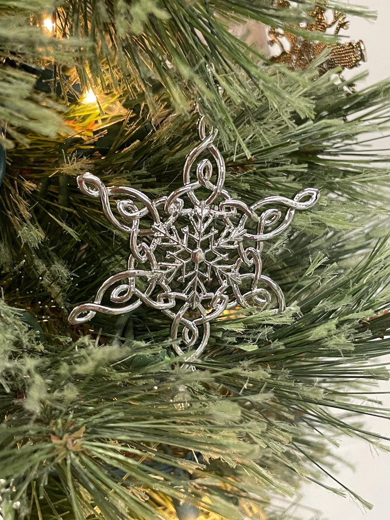 Mother & Daughter SnowWonders® Snowflake Christmas Ornament (SW6093) Celtic Knot