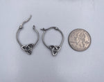 Double-Sided Trinity Hoop Earrings ( S410), Stainless Steel Scottish Hoop earrings