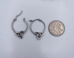 Double-Sided Trinity Hoop Earrings ( S410), Stainless Steel Scottish Hoop earrings