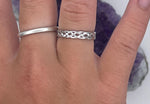 Sterling Silver love knot band ring, (CSS13)