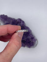 Sterling Silver love knot band ring, (CSS13)