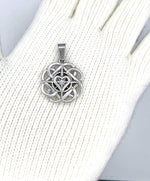 Celtic Mother & Son knot Pendant (s399) Irish, Scottish, Welsh