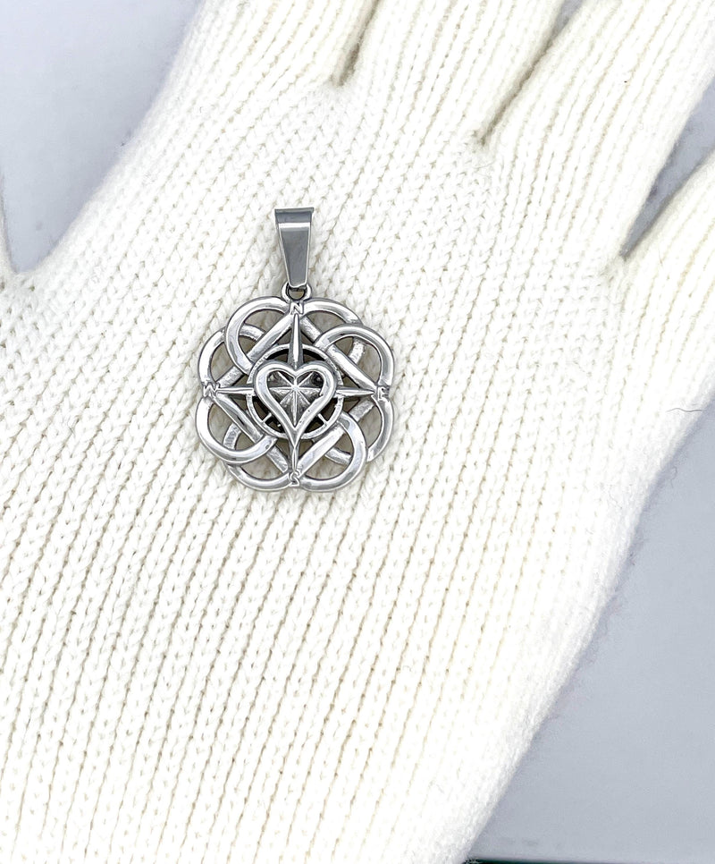 Celtic Mother & Son knot Pendant (s399) Irish, Scottish, Welsh