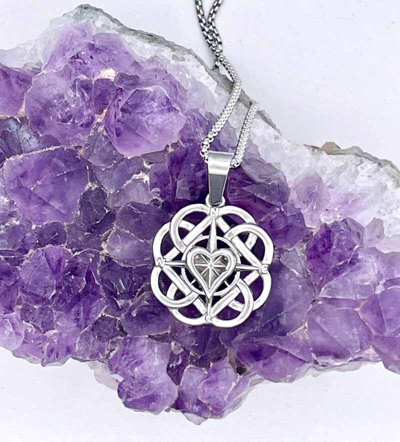 Celtic Mother & Son knot Pendant (s399) Irish, Scottish, Welsh