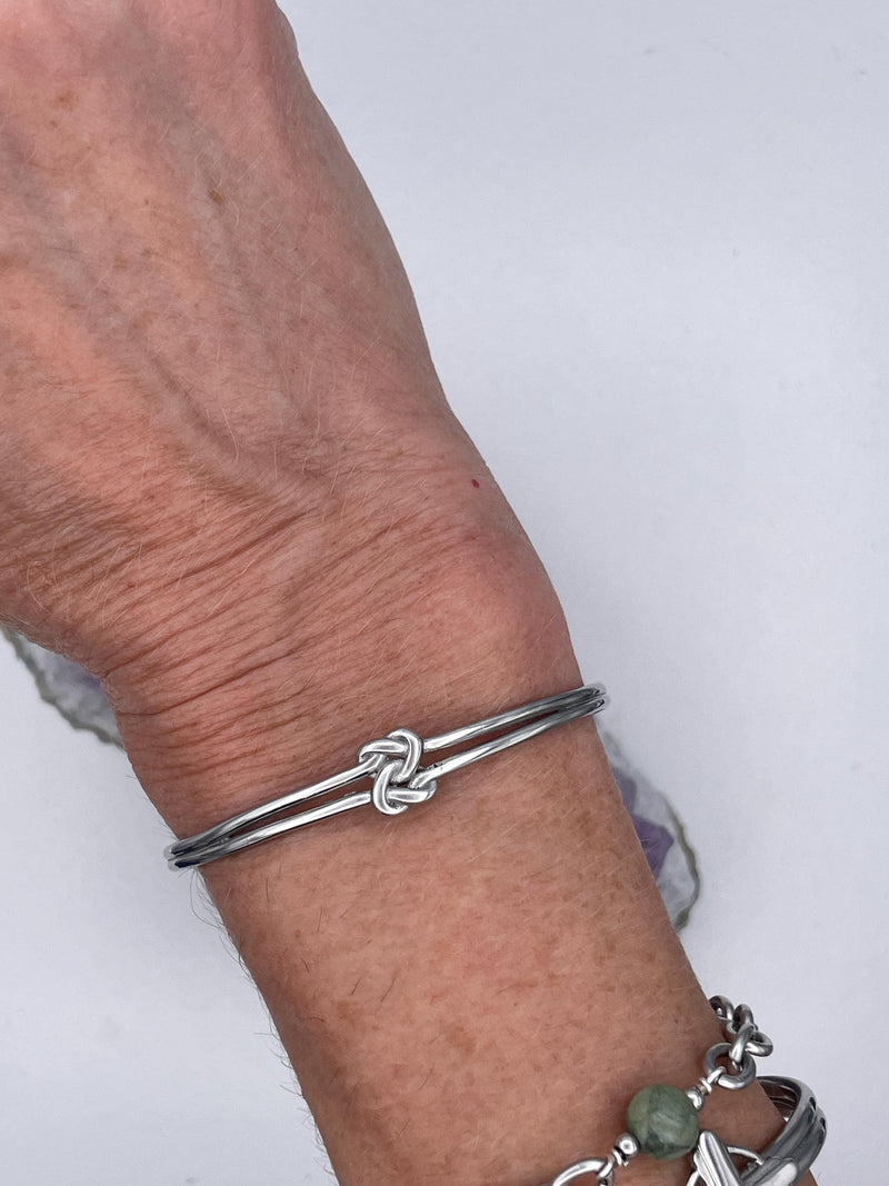 Love Knot Two hearts as one Cuff, (S418) Celtic Love Knot bracelet