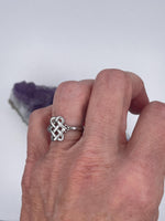 Full of Love Knot/Trinity Ring (S419) Celtic, Irish, Scottish, Welsh, Christian Ring.