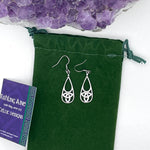Trinity High Polished Teardrop Earrings (S412)