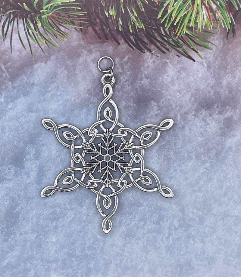 Mother & Daughter SnowWonders® Snowflake Christmas Ornament (SW6093) Celtic Knot