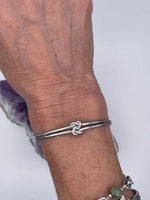 Love Knot Two hearts as one Cuff, (S418) Celtic Love Knot bracelet