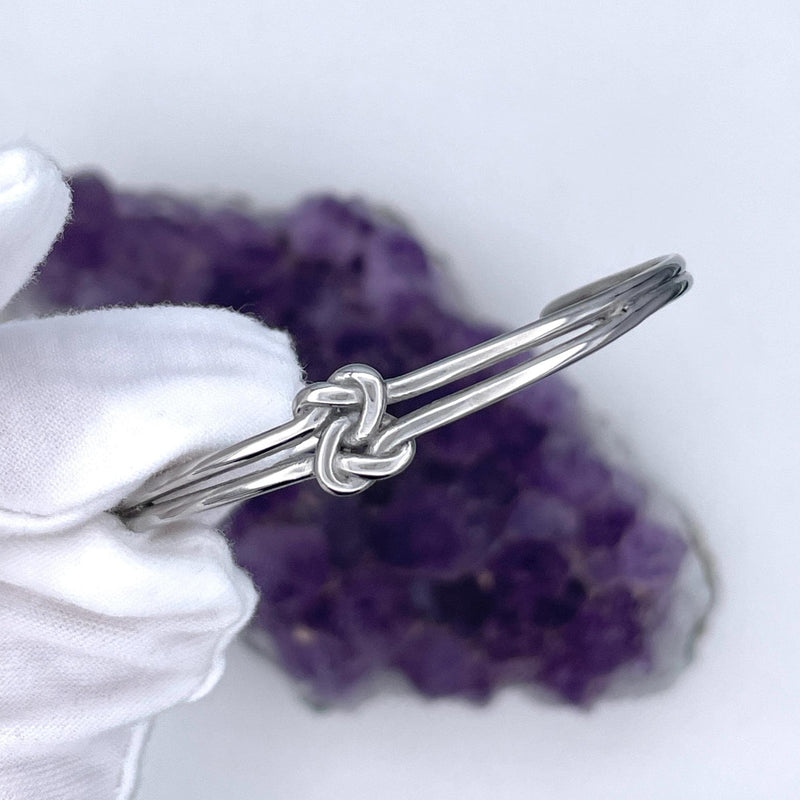 Love Knot Two hearts as one Cuff, (S418) Celtic Love Knot bracelet