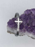High Cross Cuff with Eternity Circle (S420) High Cross Bracelet
