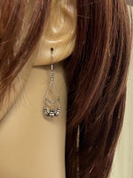 Claddagh High Polished Teardrop Earrings (S411)