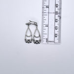 Claddagh High Polished Teardrop Earrings (S411)