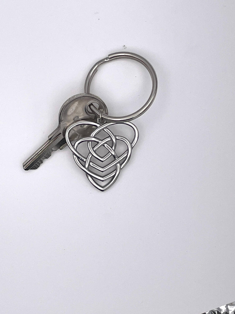 Motherhood Celtic Knot KEY RING (S347 KEY) Irish Scottish Mother knot
