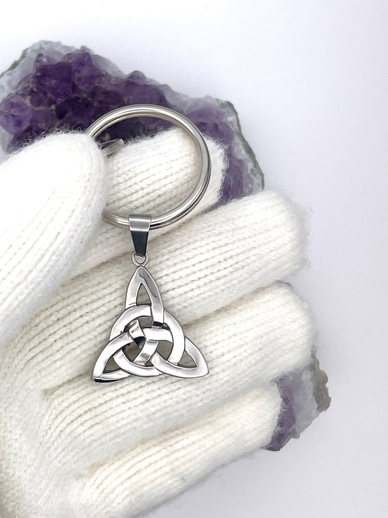 Trinity Knot KEY RIng, S28KEY, Celtic, Irish, Scottish, Welsh