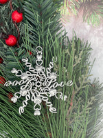 LOVE & Hearts SnowWonders® Snowflake Ornament, (6094) Christmas tree Ornament