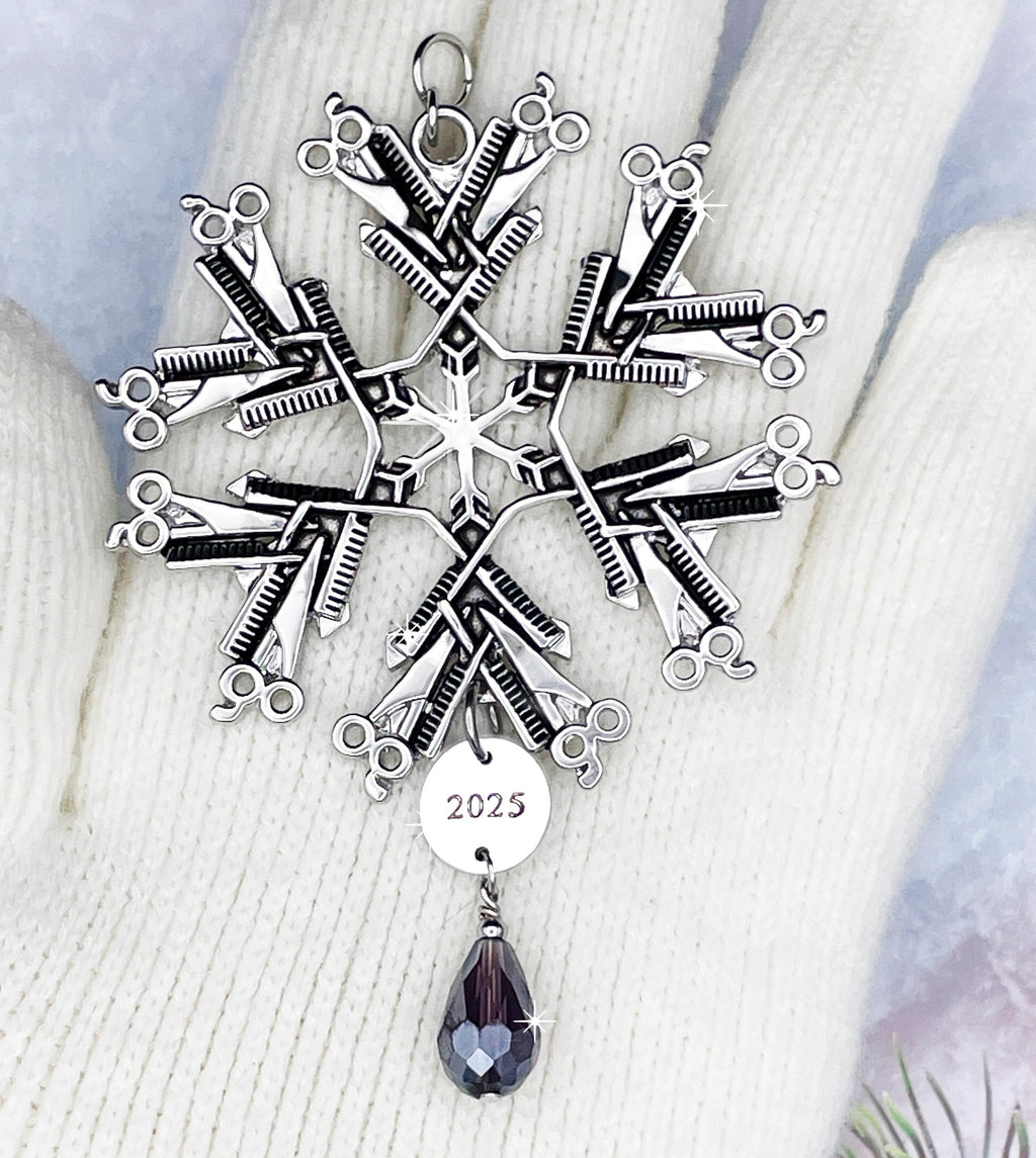 2024 LIMITED EDITION Hairdresser SnowWonders®/Purple Crystal Ornament,