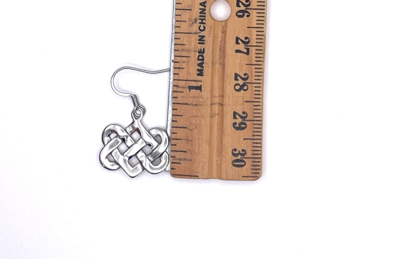 Celtic Love Knot Wedding Earrings (S385) Celtic Lovers Knot