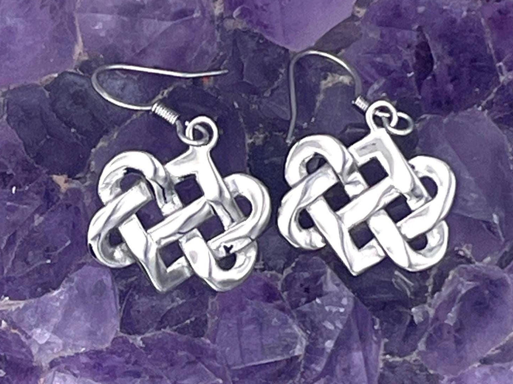Celtic Love Knot Wedding Earrings (S385) Celtic Lovers Knot