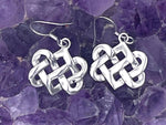 Celtic Love Knot Wedding Earrings (S385) Celtic Lovers Knot