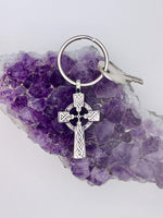 Celtic High Cross KEY RING, s84KEY, Men's Celtic Cross